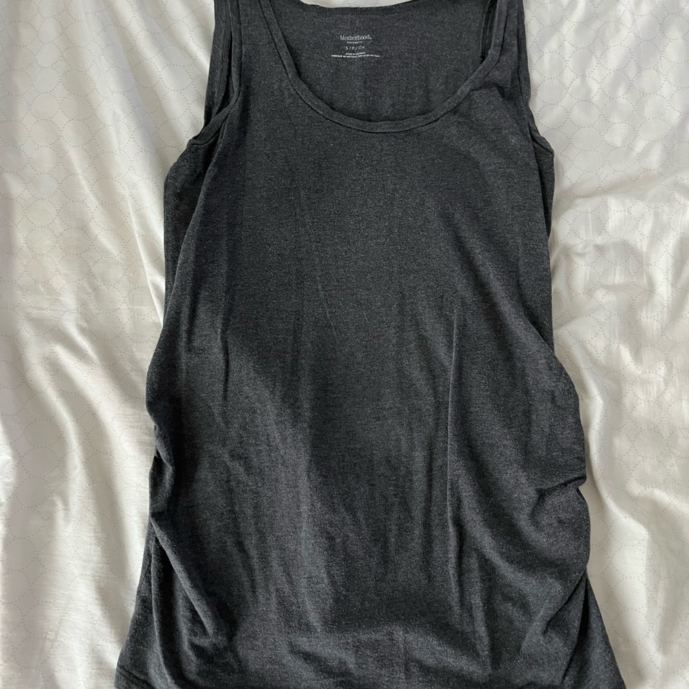 Grey maternity tank